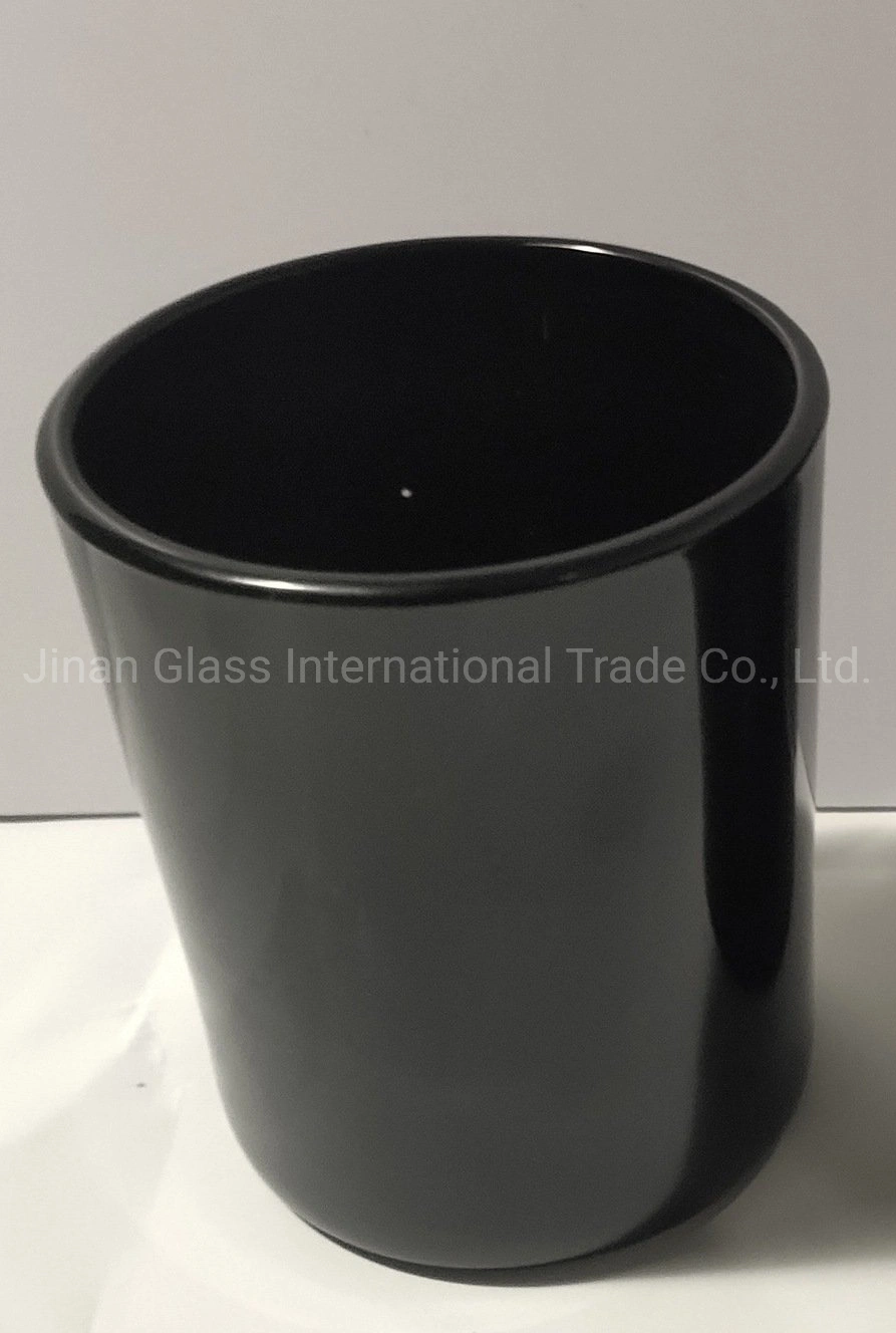 2021 Hot Sale Frosted Black Aromatherapy Ceramic Candle Cup