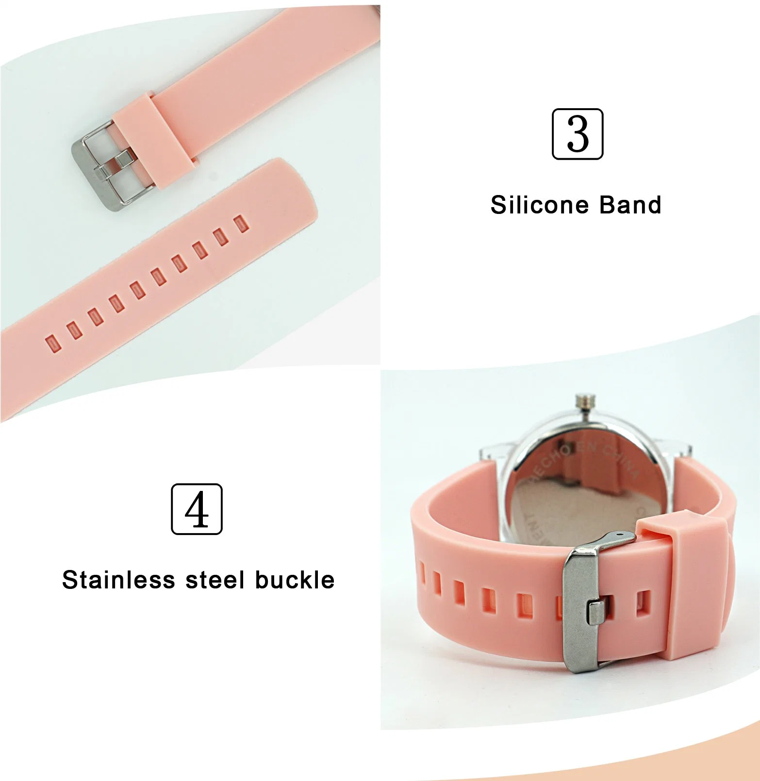 Cheap Women Lovely Cute Unique Silicone Transparent Plastic Watch