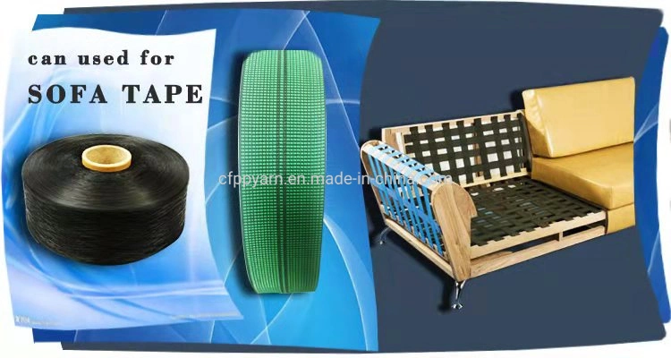 Factory Direct Sale 900d Black Polypropylene Yarn Polypropylene Multifilament Yarn