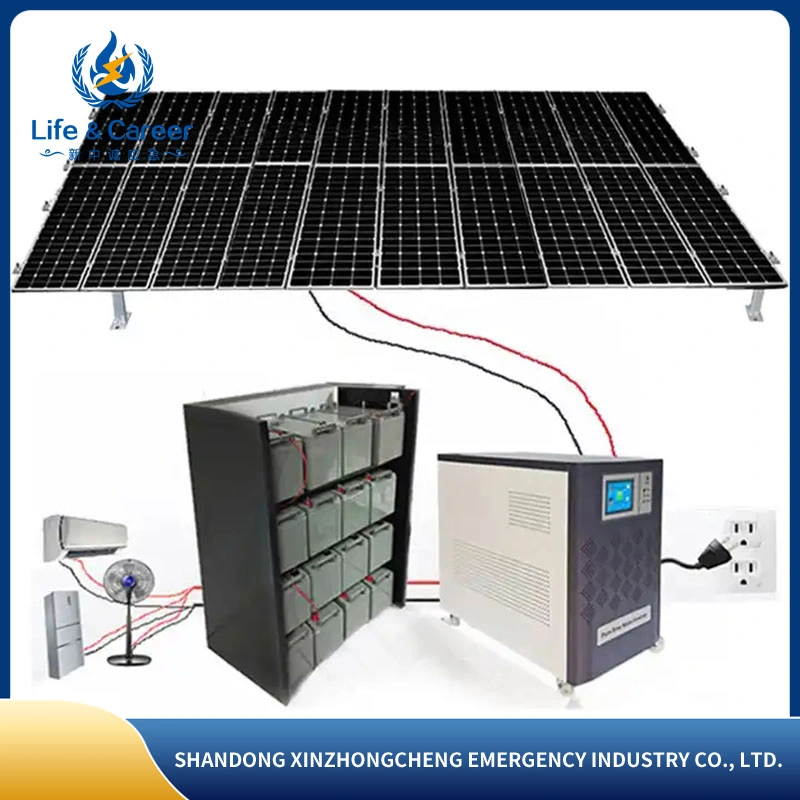 Полный комплект бытовой солнечной генераторной установки фотоэлектрические панельные системы Генератор солнечных батарей 3000 Вт.