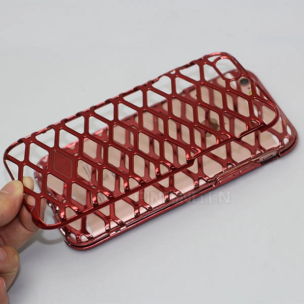 Electroplate TPU PC Mesh Case for Apple I Phone 6/6s