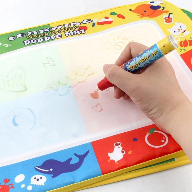 Wholesale/Supplier Children Magic Water Painting Blanket Early Educational Toys Creative Aqua Magic Doodle Mat with 2 Styles Magical Water Doodle Mat