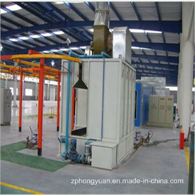 Hongyuan Manual Painting Liquid Spray Line with Curing Oven and Powder Coating Application