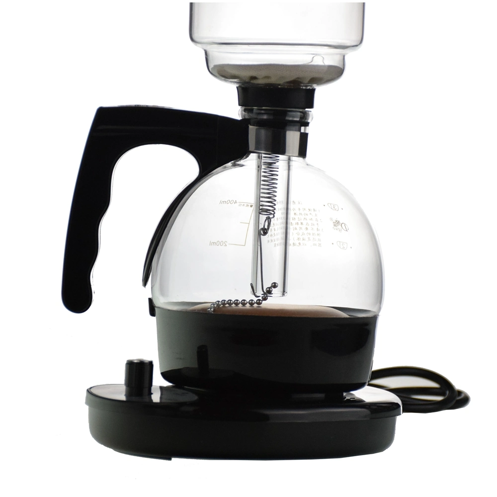 Ecoocffee 220V 300ml Black Color Electric Syphon Coffee Maker Glass Coffee & Tea Maker Dt01