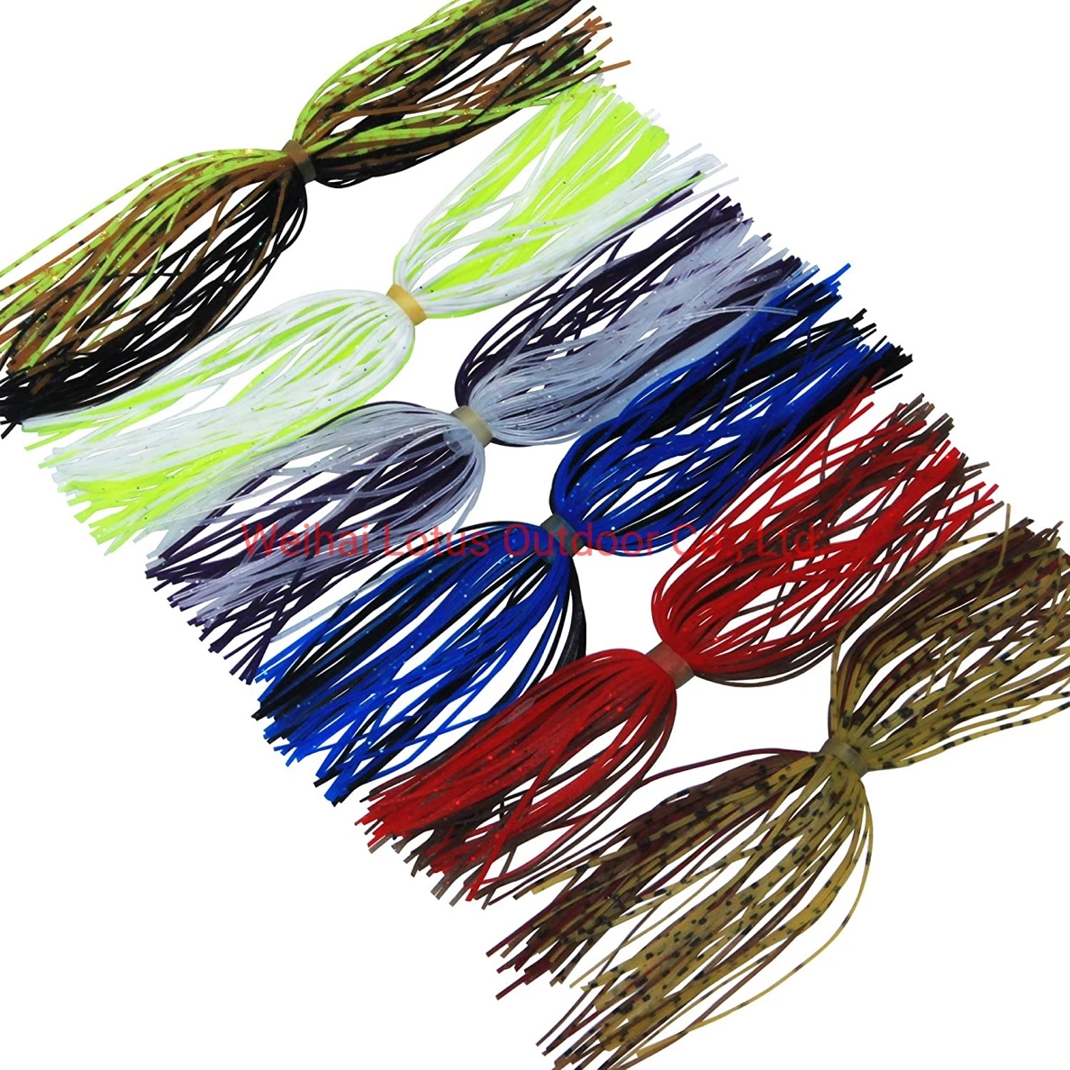 Silicone Fishing Skirts, Spinnerbait Skirts Replacement Kit, DIY Squid Jig Spinner Bait Buzzbaits Accessories Hy-Jigs 0060