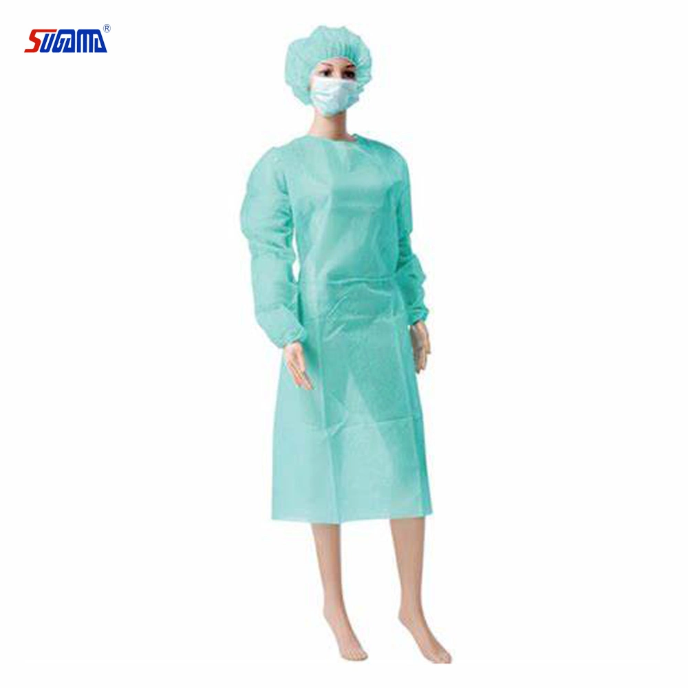 Chinese Factory Disposable PP Isolation Gown Protection Safety Clothing Work Clothes for Wholesale/Supplier