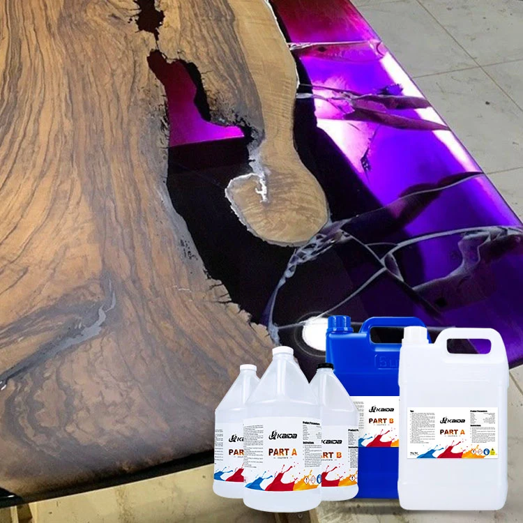 Amazing Resin High Hardness Glue Liquid Transparent Wood Deep Pouring 3: 1 Clear Epoxy Resin for Table