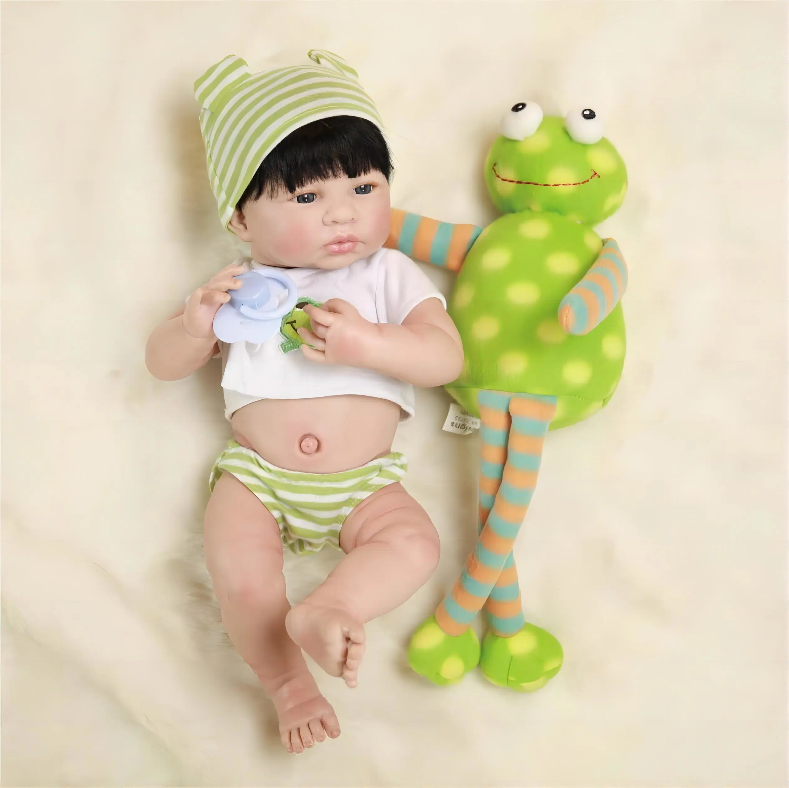 OEM Factory Customized Reborn Baby Dolls Realistic Silicone Doll Children Toy Vinyl Baby Dolls Baby Boy Doll Boy Girl Doll Gift Manufacturer in China