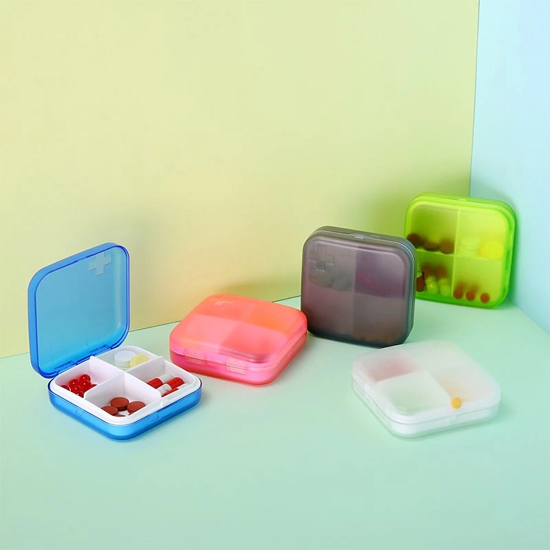 Plastic Weekly Pill Storage Box 28 Compartment for Home and Travel