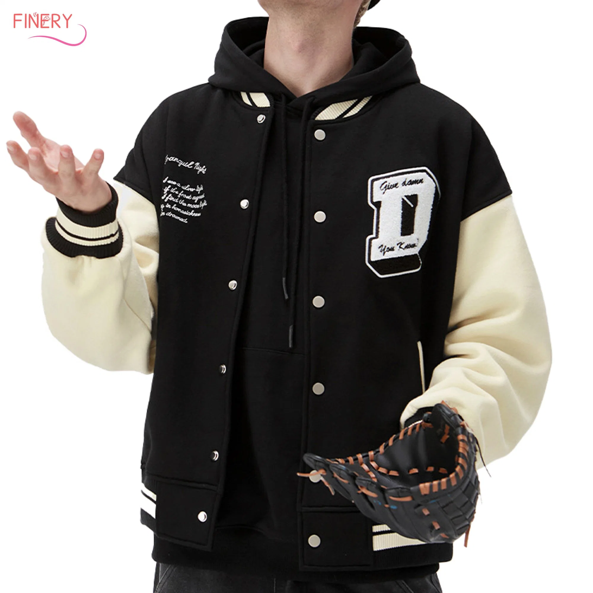 Custom Letterman Varsity Jacket Sports Baseball embroidered Chenille Embroidery Wool Leather Jackets