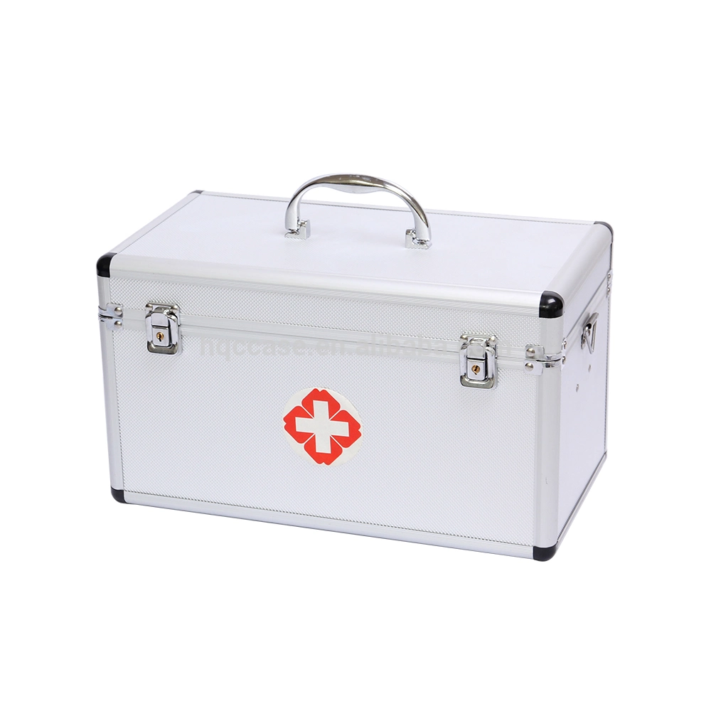 Professional Waterproof Aluminum Metal Medical Kit Box