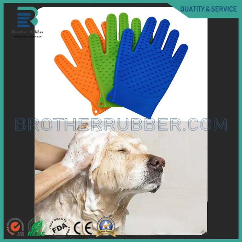 New Silicone Dog Cleaning Massage Gloves, Hair Removal, Beauty and Hand Brush