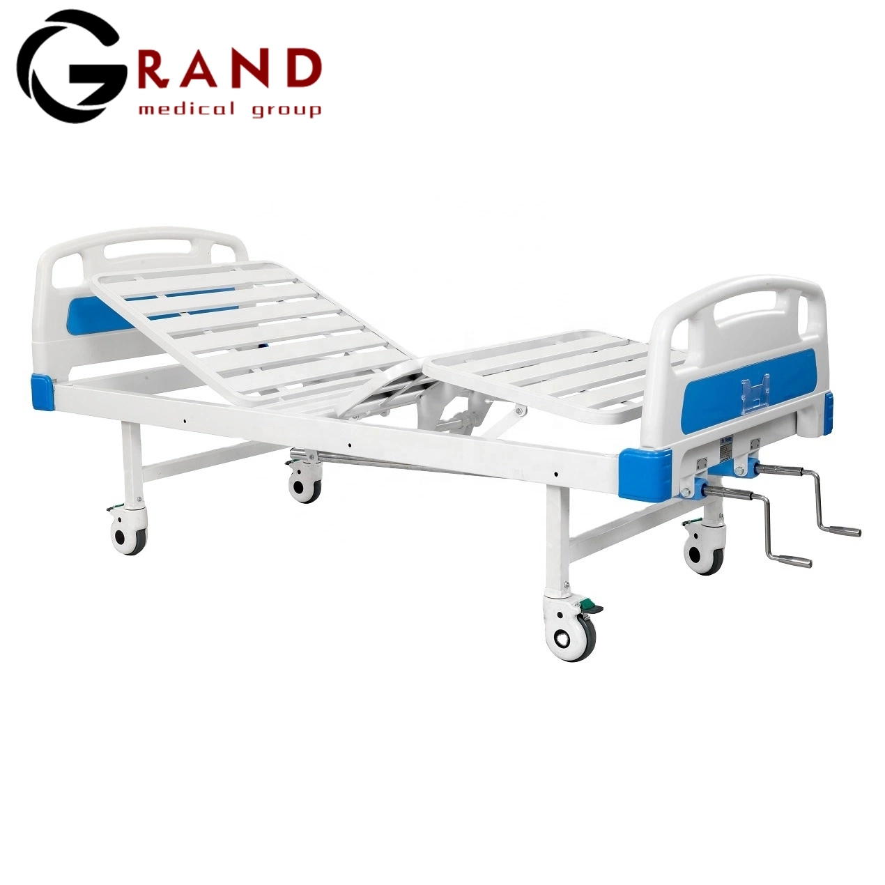 Best Choice and Best Discounts Manual Surgical Double Crank Hospital Bed Hospital Furniture for ICU Patient