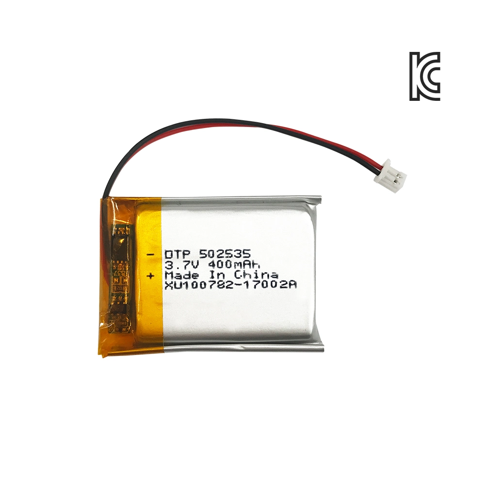 Stock 3,7V 400mAh DTP 502535 Elektro-Fahrrad Lipo wiederaufladbare Lithium Ionen-Akku