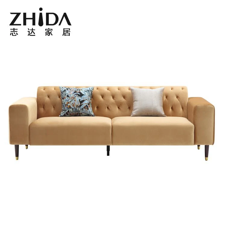 Guter Preis Großhandel/Lieferant High-End-Abteilung Verwenden Komfort Luxus Sofa Classic Tuffed Sofa Couch Foshan Sofa Fabrik Direkt Verkauf