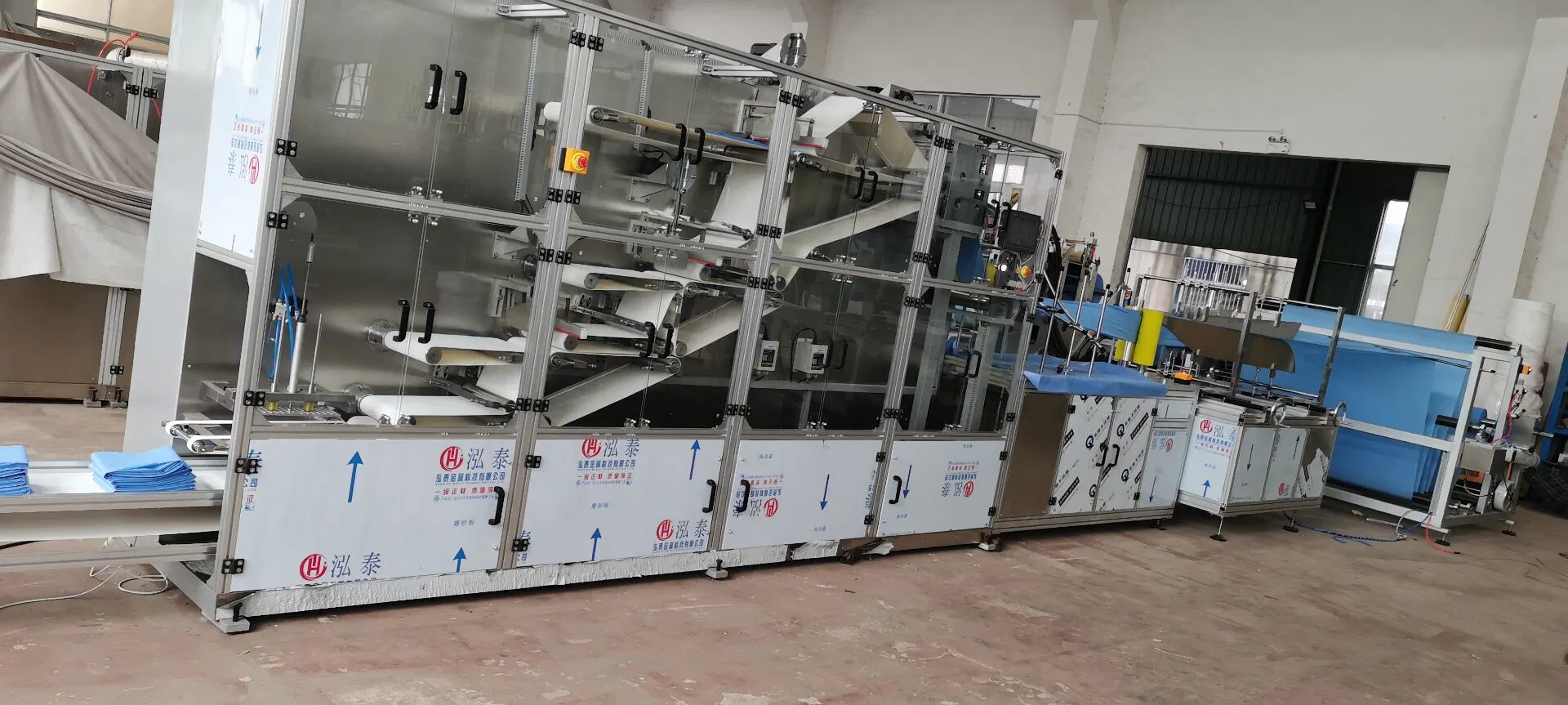 Disposable Nonwoven Bed Sheet Folding Machine Full Auto