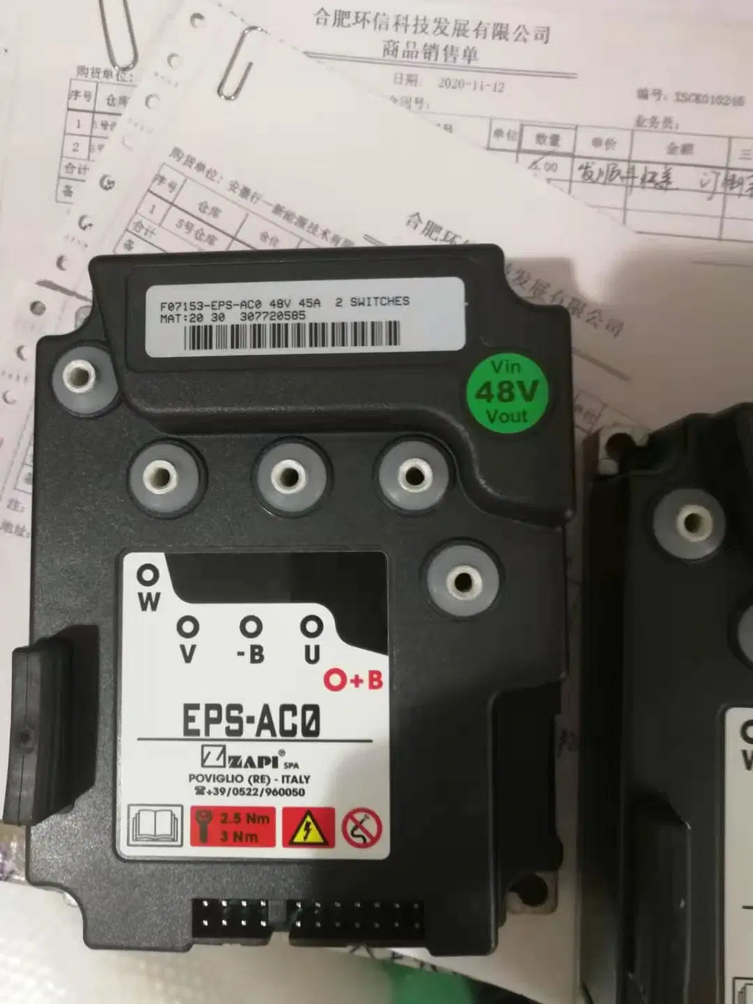 24V 48V Zapi AC Motor Controller 250A Brushless Type for Forklift