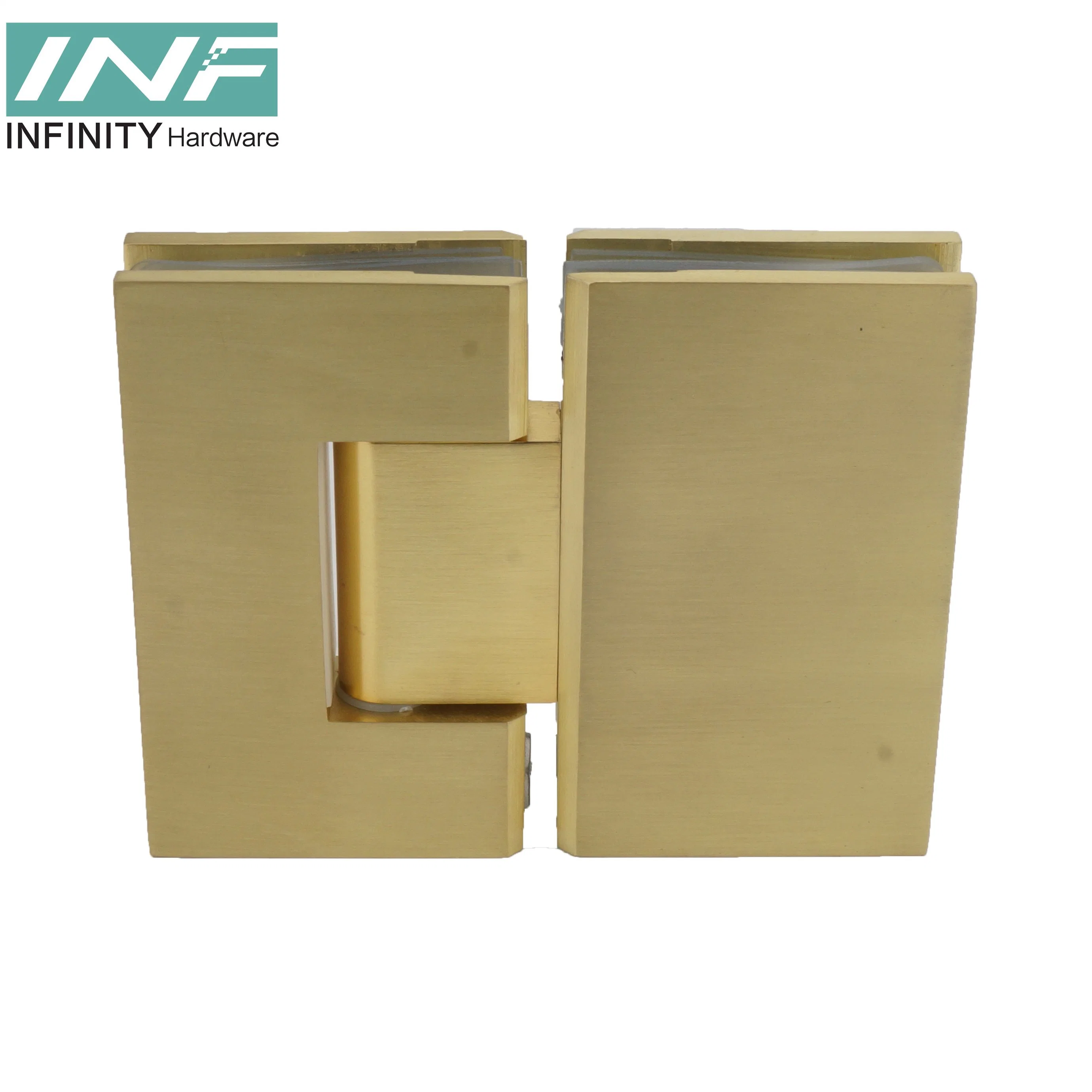 Door and Window Hinge Brass Brushed Nickel 180 Degree Stainless Steel Shower Glass Door Hinge Bathroom Accessories