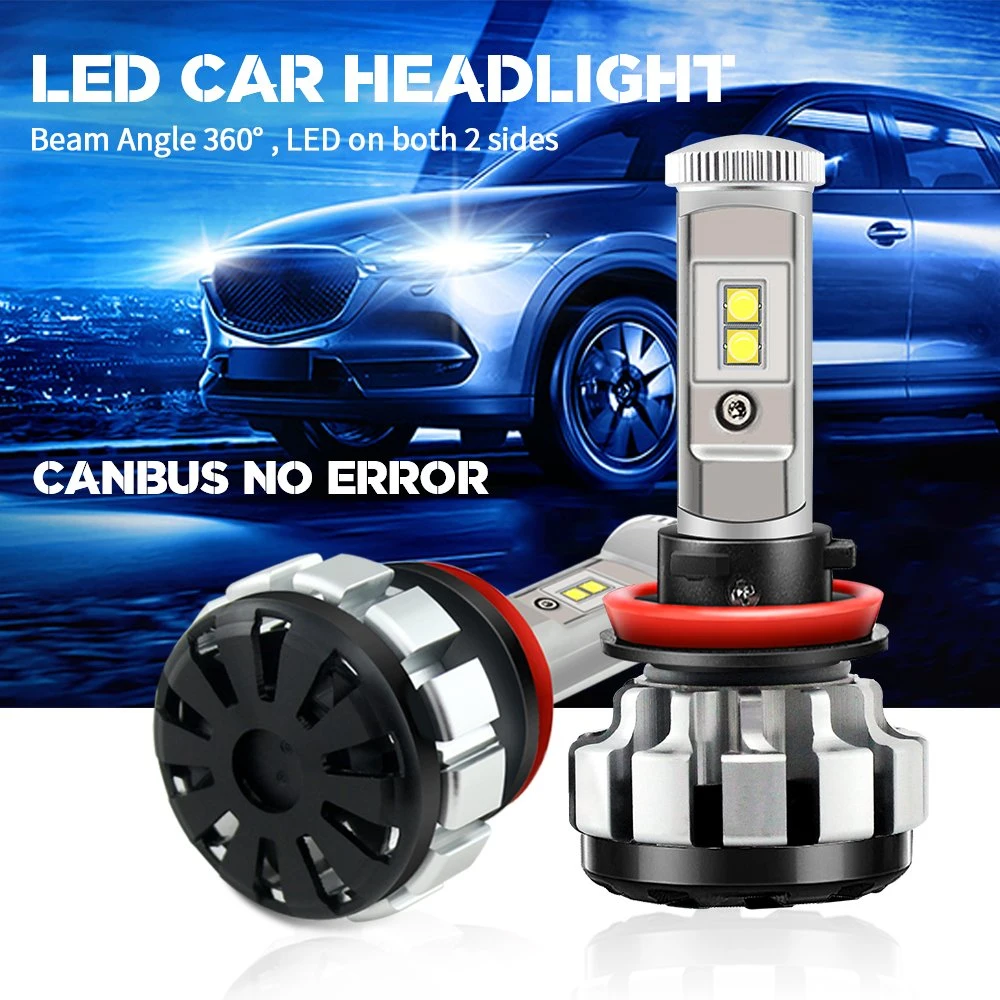 80W 8000lm T1s Turob LED Bulb H4 H7 H11 H13 9005 9006 High Low Beam 12V LED Headlight