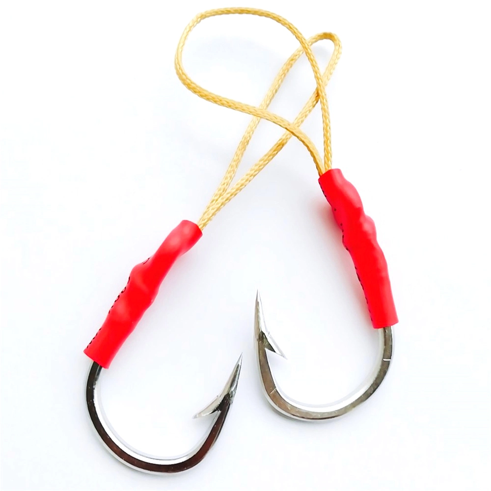 Assist Hook Single Hook with Braided Line Sea Fishing Tackle Manufacturer Supply