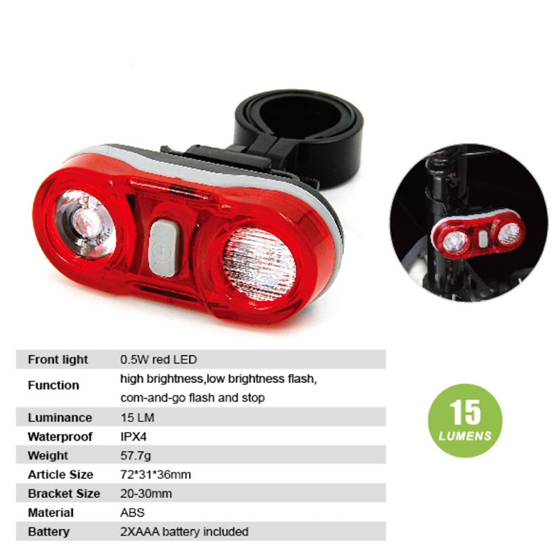 USB Rechargeable LED Bike Head Light for Safety Cycling Use for Mountain Bike