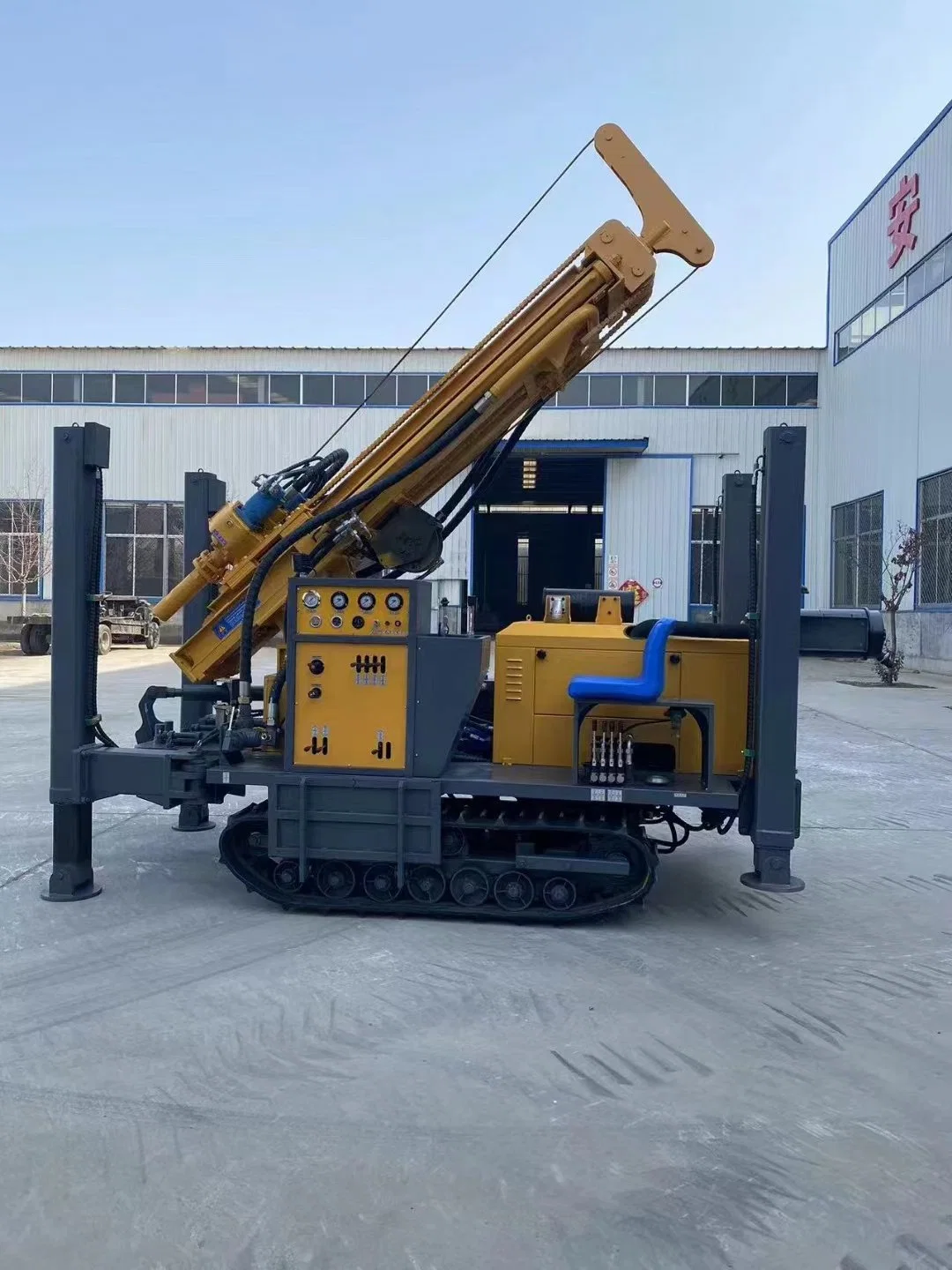 300m Pneumatic Crawler agua pozo perforación Rig equipos de máquina de perforación