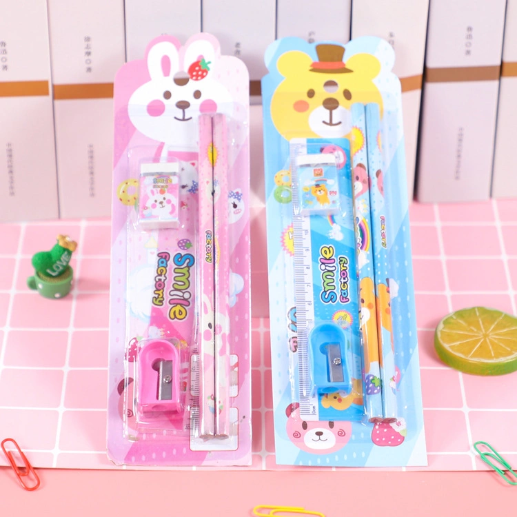 OEM Promotion Hb Pencil and Eraser School Stationery Set