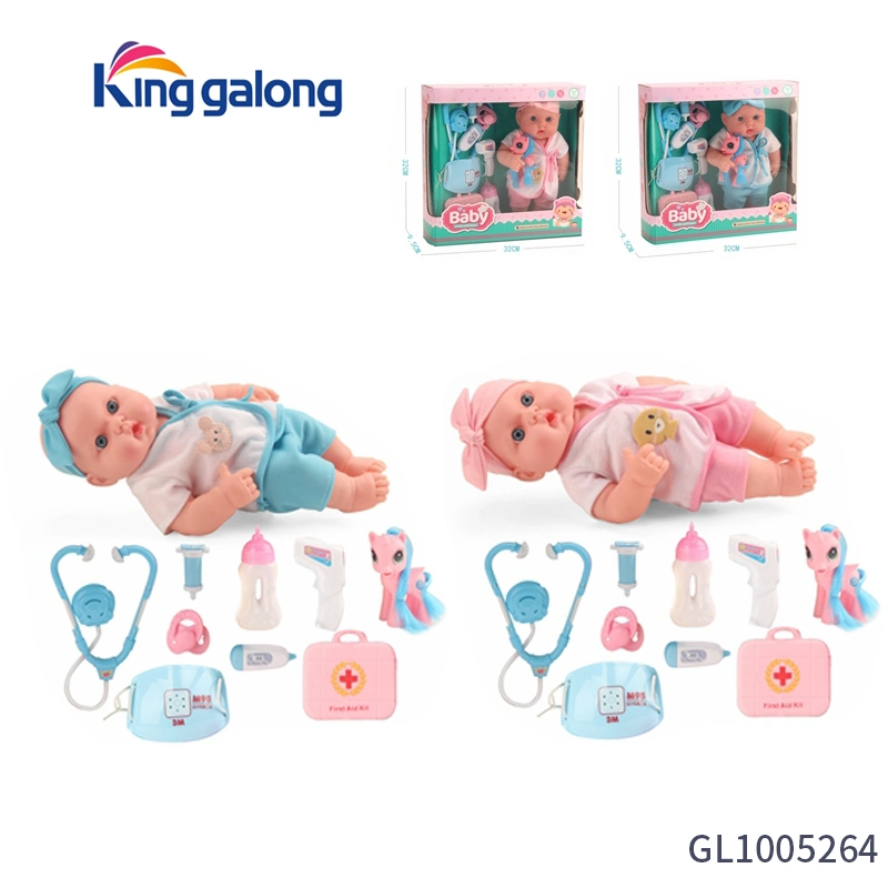 Simulación Doctor Play Set bebé Enfermera Muñecas chica juguete para Papel de niño