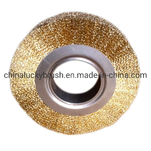 5 Inch Black Steel Wire Circular Brush Wheel (YY-044)