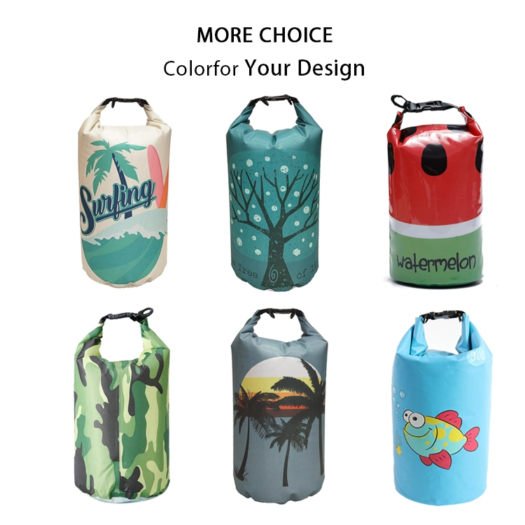 Outdoor Wholesale/Supplier Ocean Pack 5L 10L 15L 20L Floating Boating Fishing Swimming 500d PVC Ocean Pack Waterproof Dry Bag