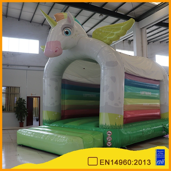 Aoqi Rainbow Unicorn Inflatable Bouncer Bounce House