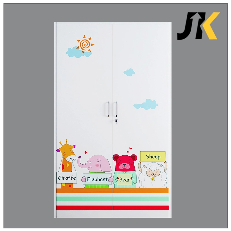 Bedroom Furniture Children&prime; S Printed Wardrobe Metallocker Kids Cabinet