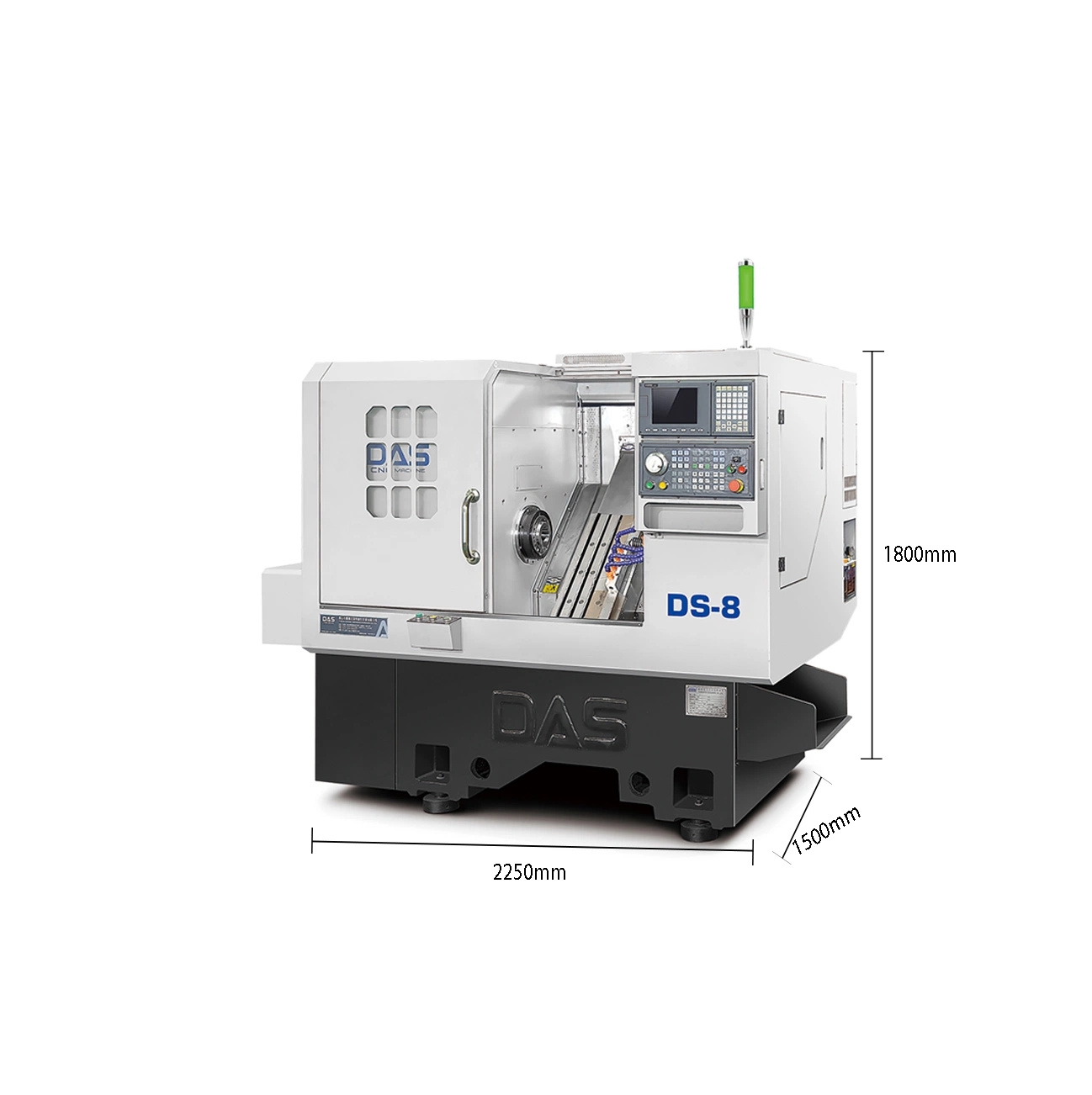 Ds-8 Diamante CNC Automático máquina de corte em metal de alta precisão Tornos CNC fresadora com sistema CNC Fanuc