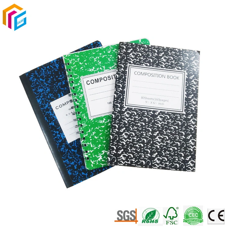 Custom Printed Cheap School Student Exercise Composition Notebook Paper Note Book in Bulk