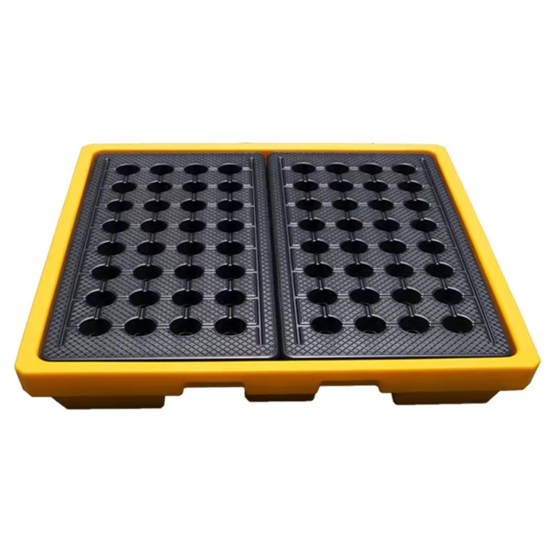 8gal/30L Forklift Pockets HDPE Plastic Oil Barrel Spill Containment Pallets