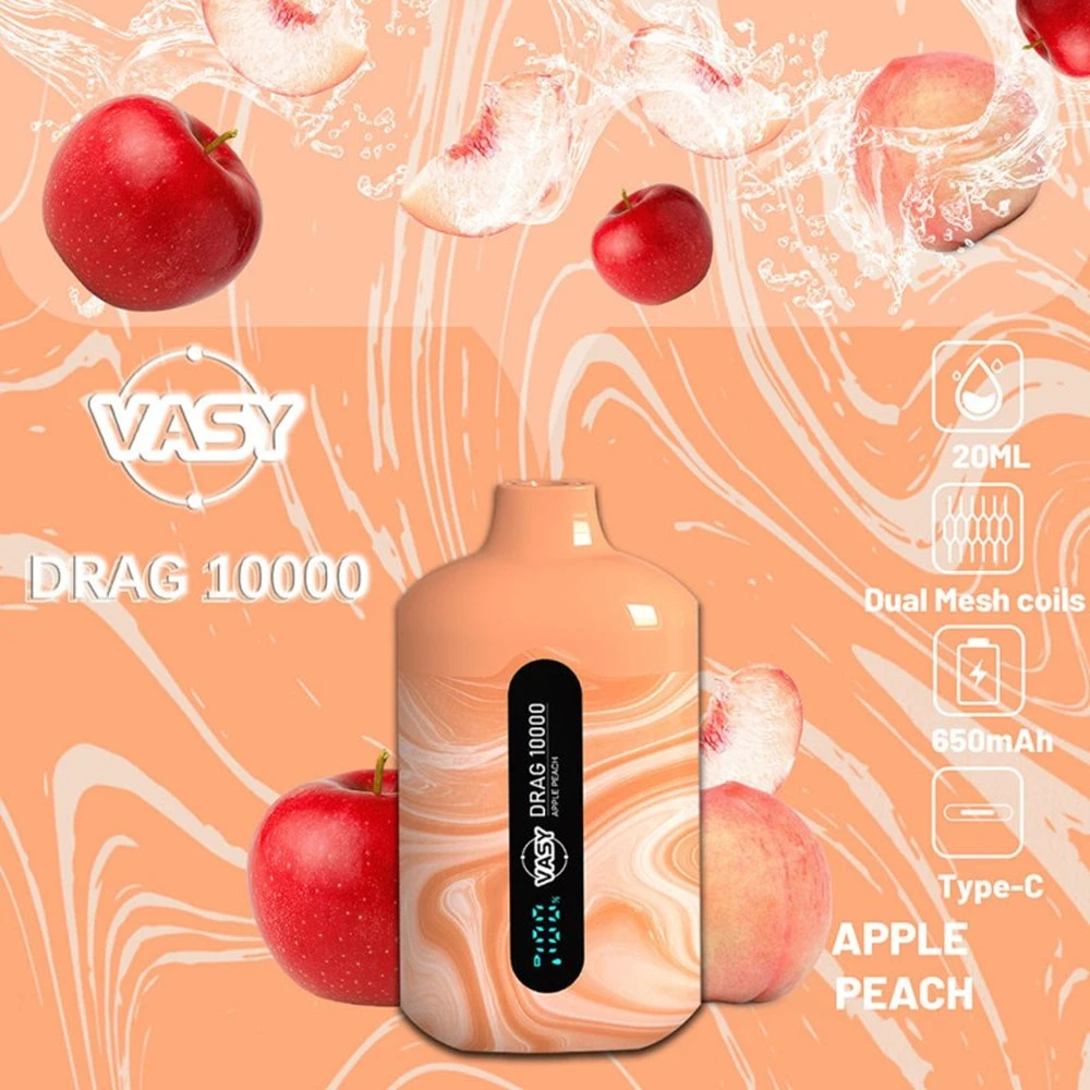 2023 Newest Smart LED Screen E Cigarette Vasy Drag 10K Puff Bar Rechargeable Battery Vapes 10000 Puffs Vaporizer Vape Pen