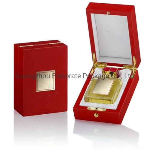 Customized Black Glossy Finish MDF Wood Cosmetic Perfume Case Box