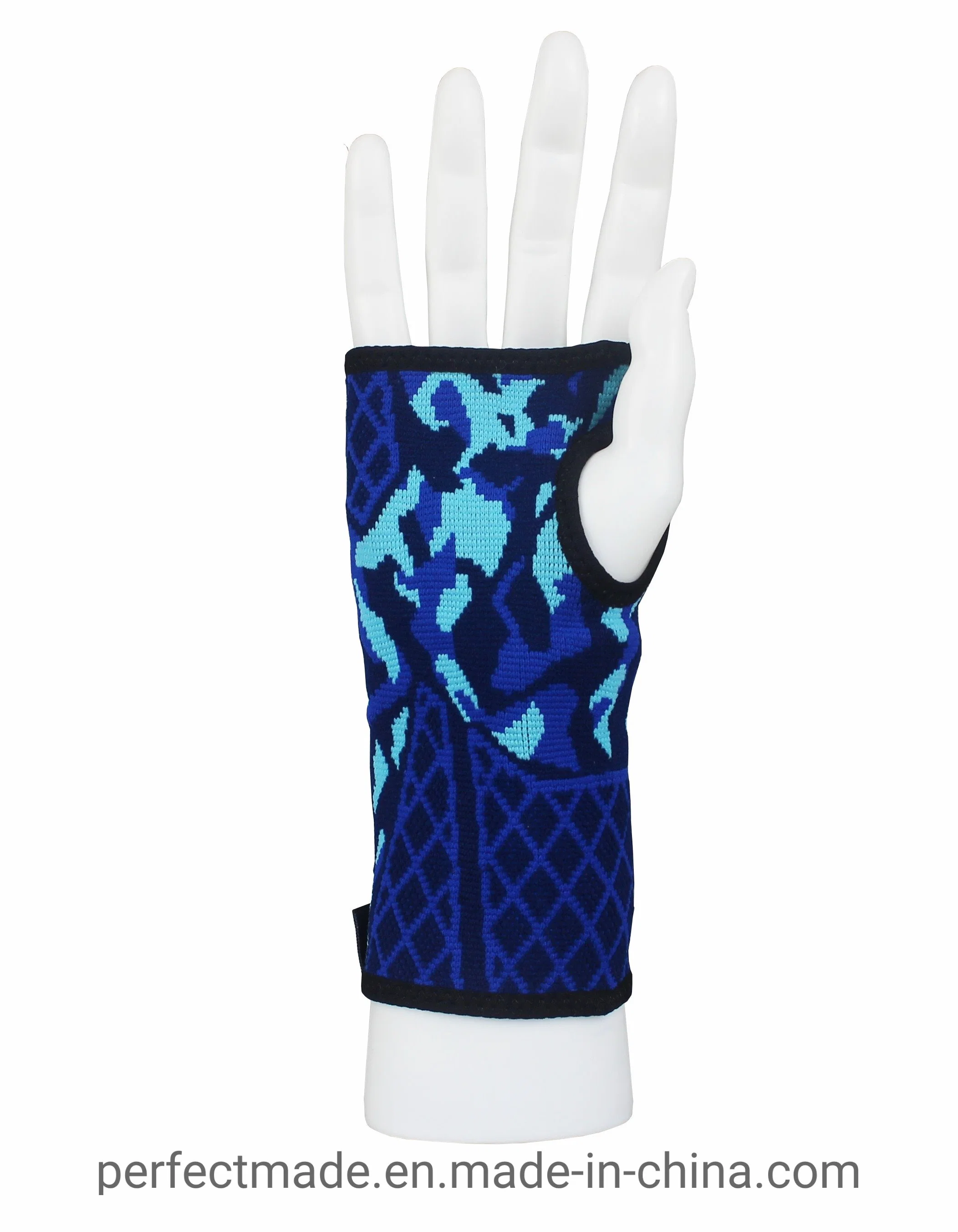 High-Elastic Nylon Blue Camouflage Wrist Hand Sleeve Wrist Support