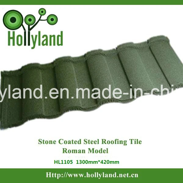 Natural Stone Chips Coated Metal Roof Tile (Roman type)