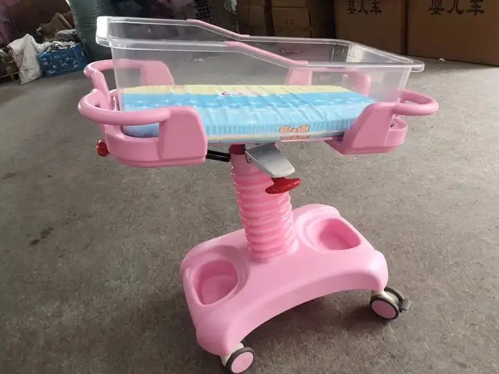 Equipamento médico Hospital L Baby Trolley ABS Plastic Hospital Furniture