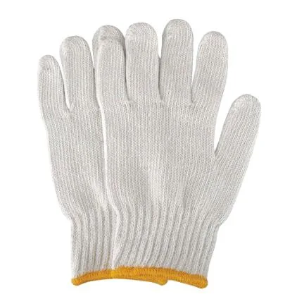 China Factory Direct Selling Cotton Gloves Natural White Working Gloves for Industrial