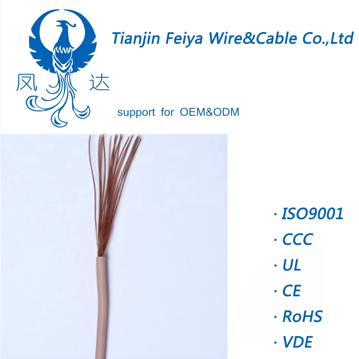 Alemania automotriz estándar Cablesingle-Core Flry Cable-B Cable de pared delgada de automoción