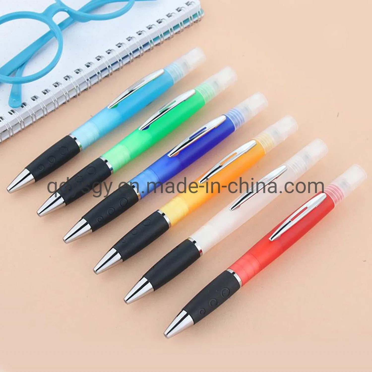 Office Supply Stationery Spray Ball Pen with Soft Sheath