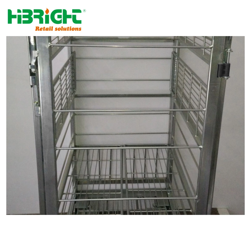 Logistic Nestable Milk Trolley Dairy Roll Cage Roll Container