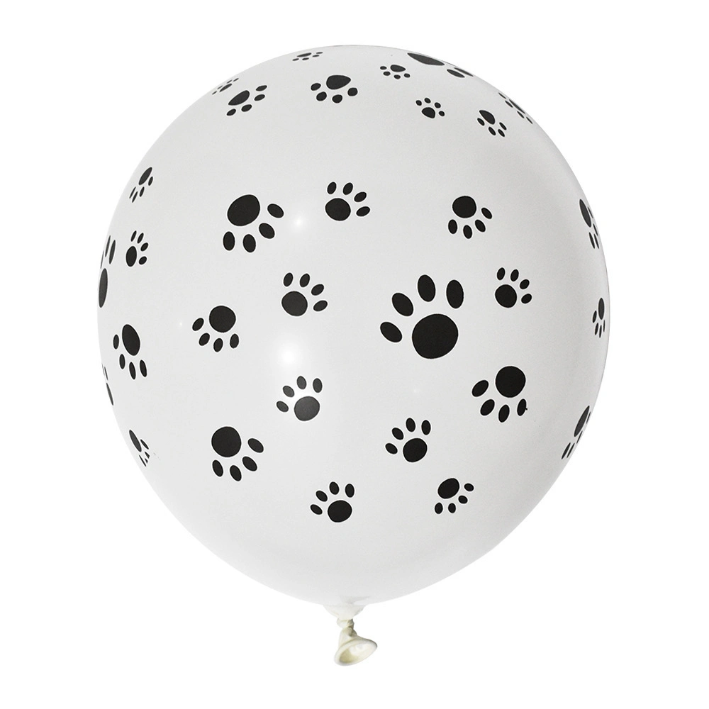 Hélium thème animal anniversaire fête Décoration animaux chien Paw motif Ballons en latex 100 PCS 12 pouces