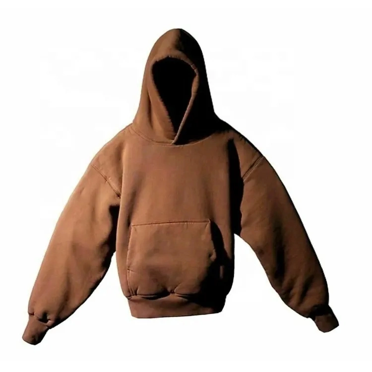 La mejor calidad de espesor holgados Mens recortado sudaderas con capucha 100% algodón peso pesado de la cosecha Essentials Hoodie