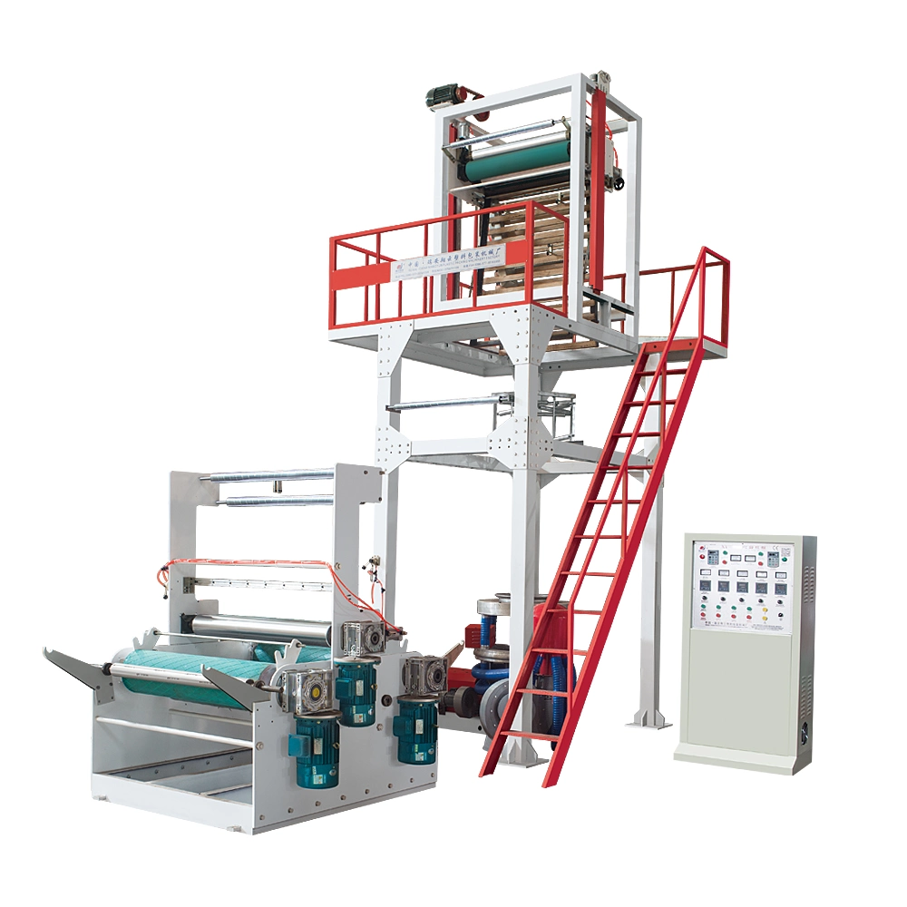 High Speed Single Screw HDPE / LDPE/PLA/Pbat Film Blowing Machine