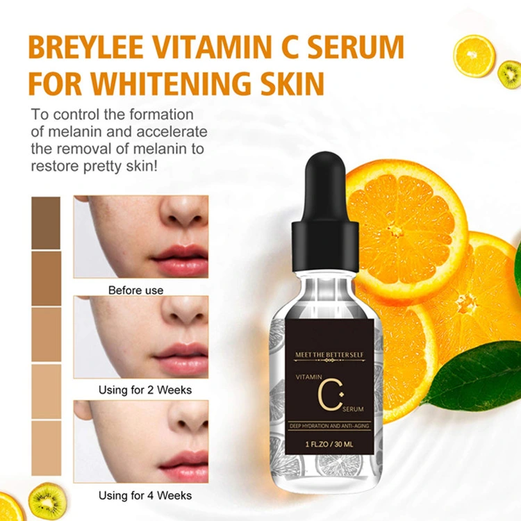 Les produits cosmétiques de soins de peau Anti vieillissement de la vitamine C Sérum raffermissant avec l'acide hyaluronique