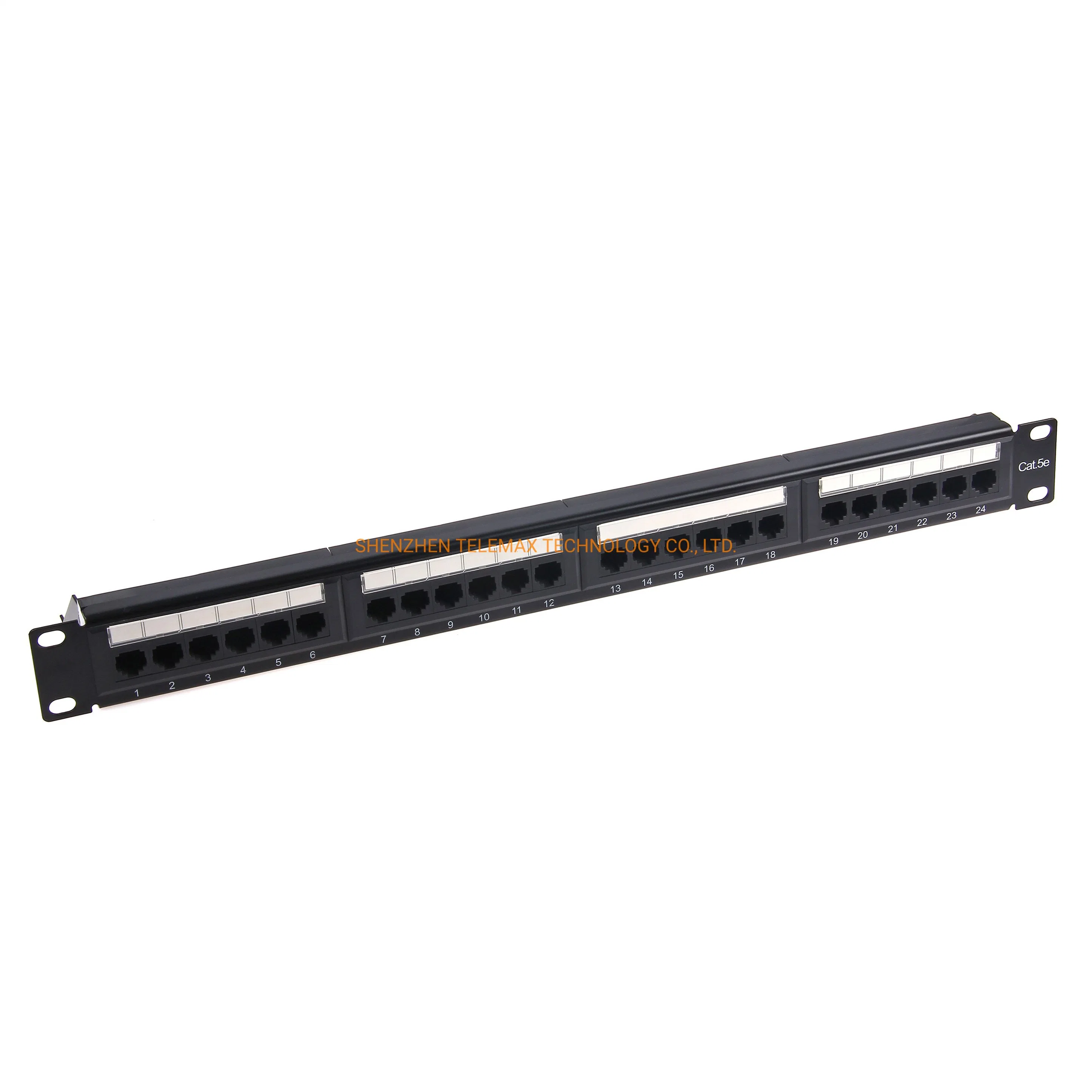 PCB Type 19inch 24ports Patch Panel with Cable Manager