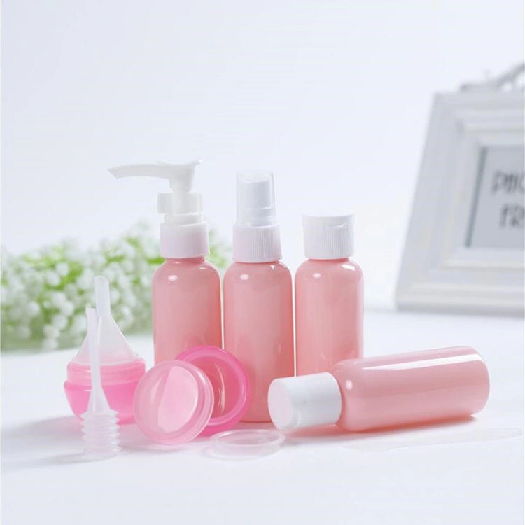 2oz 60ml Portable Cosmetic Travel Kit Shampoo Bottle Cream Jar Cosmetic Travel Spray Bottle Set